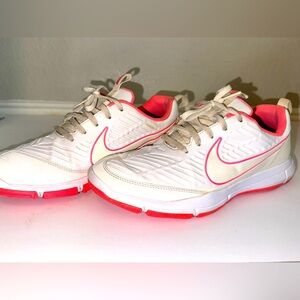 Nike Golf Shoes Explorer 2 Women's White & Pink Size 8.5 Spikeless